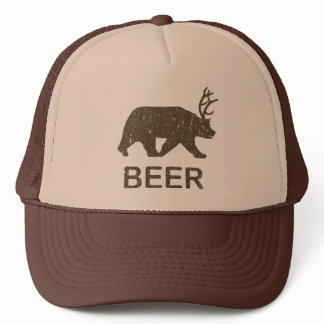 Beer Bear Deer Trucker Hat