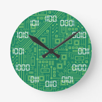 Binary Time Round Clock