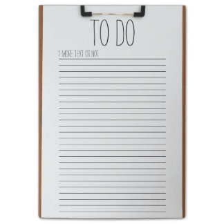 Clipboard with Lined Paper Post-it® Note