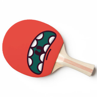 Funny Big Mouth Monster. Ping Pong Paddle