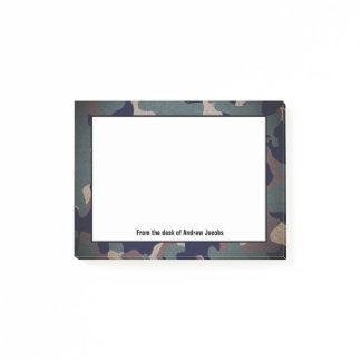 Green Camouflage Post-it Notes