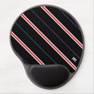 Modern For Him Black Stripes Trendy Masculine Gel Mouse Pad
