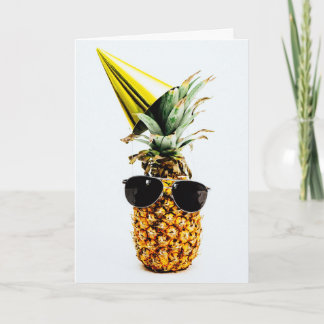 Modern Funny Pineapple Birthday Card for him