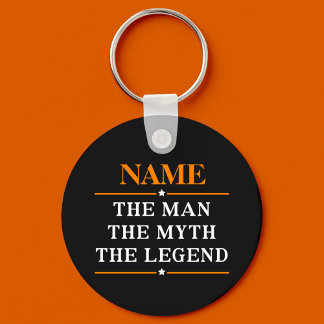 Personalized Name The Man The Myth The Legend Keychain