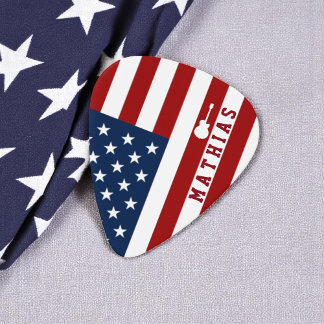 Personalized USA Flag Guitar Music Pick Personalized USA Flag Guitar Music Pick