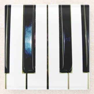Piano Keys Glass Coaster